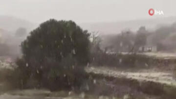 Şaşkına çeviren görüntü! Suudi Arabistan’a kar yağdı