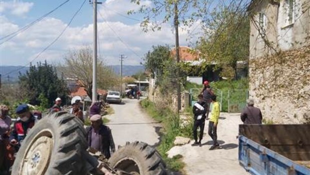 Aydın’da traktör devrildi: 1 ölü, 1 yaralı