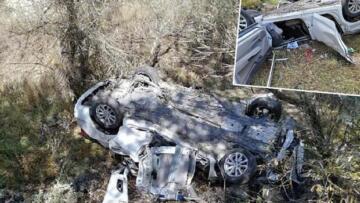 Bolu’da feci kaza! Otomobil, dere yatağına düştü: 2 ölü